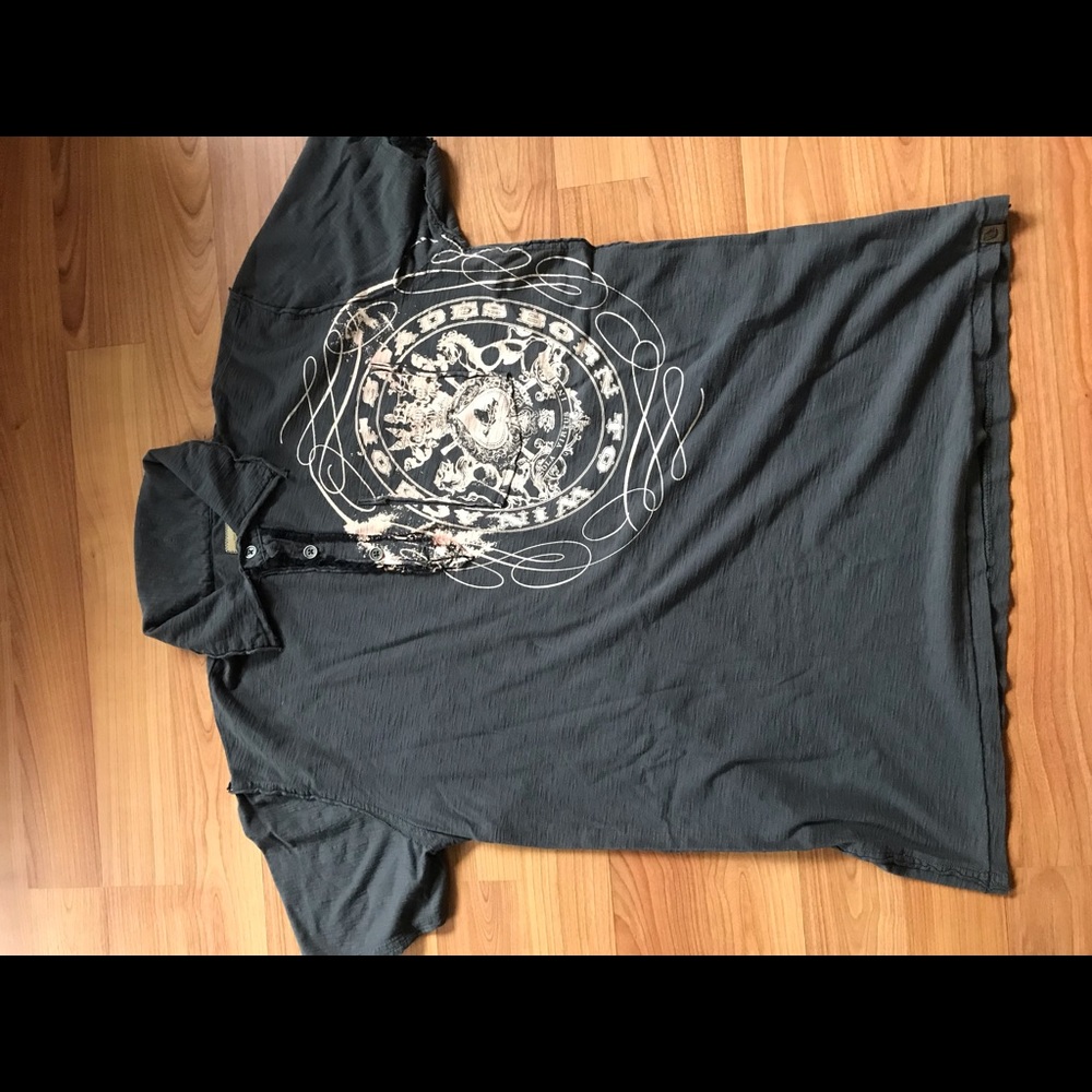 Mens three button casual shirt